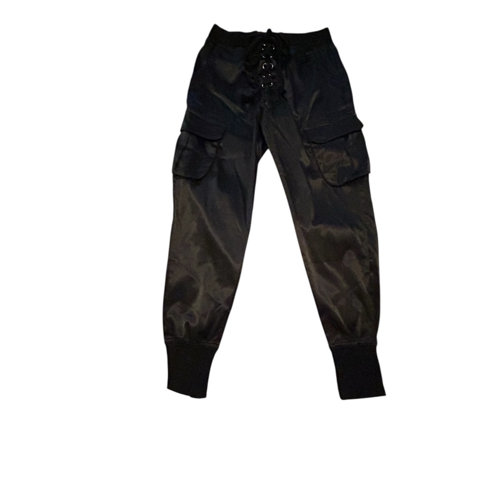 Black Cargo Jogger Pants